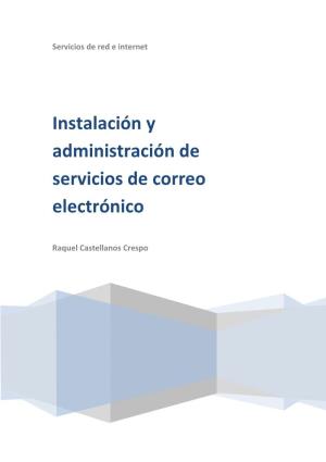 Instalación Y Administración De Servicios De Correo Electrónico