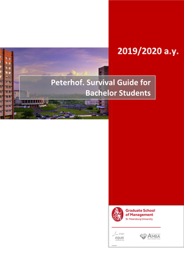 Peterhof. Survival Guide for Bachelor Students