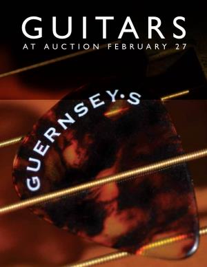 AT AUCTION FEBRUARY 27 Dear Guitar Collector