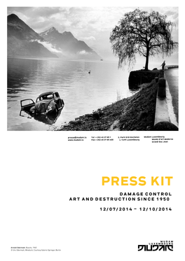 Press Kit Damage Control Art and Destruction Since 1950