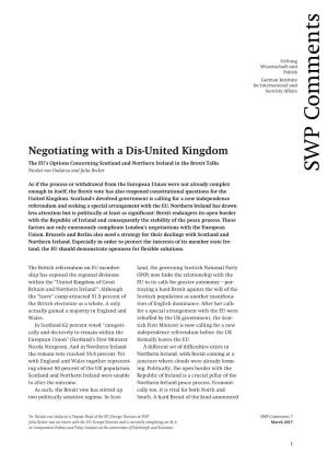 Negotiating with a Dis-United Kingdom. the EU's Options