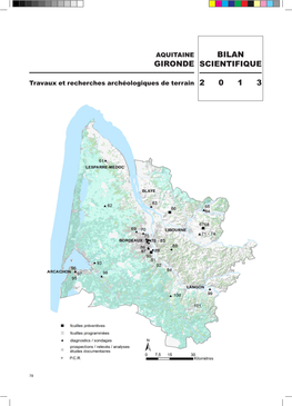 Bilan Scientifique 2 0 1 3 Gironde