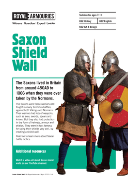 Saxon Shield Wall Home Learners Pack