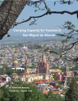 Carrying Capacity for Tourism in San Miguel De Allende