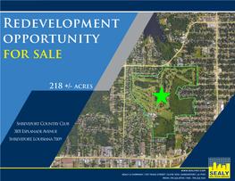Redevelopment Opportunity for Sale Redevelopment Opportunity for Sale
