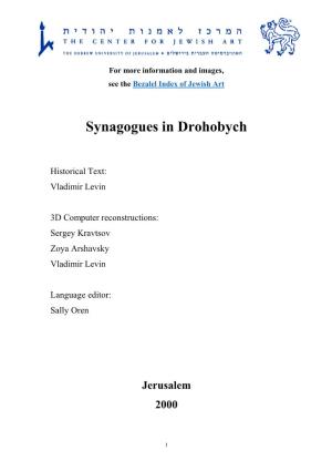 Synagogues in Drohobych
