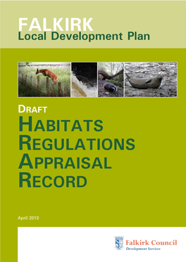 Draft HRA Record Submitted to SNH Alongside Proposed Plan