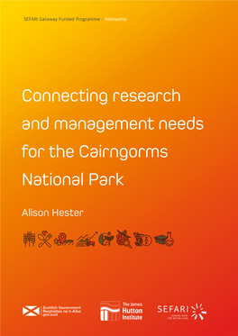 Connecting Research and Management Needs for the Cairngorms National Park