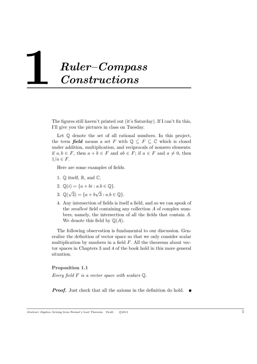 1Ruler–Compass Constructions