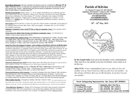 Parish Newsletter – 19Th May, 2019