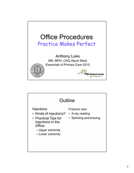 Office Procedures Practice Makes Perfect