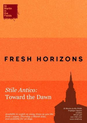 Stile Antico: Toward the Dawn