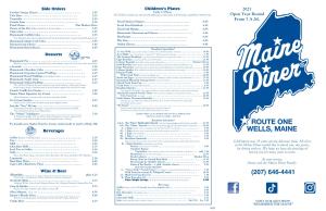 Please Click Here 2021 Takeout Menu