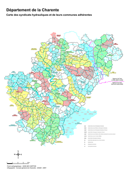 Carte Des Syndicats Hydrauliques Et De Leurs Communes Adhérentes