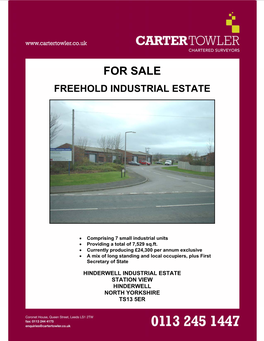 For Sale Freehold Industrial Estate