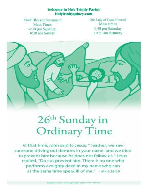 Welcome to Holy Trinity Parish Holytrinityquincy.Com Mass Times 6