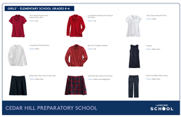 Cedar Hill Preparatory School Girls’ - Elementary School Grades K-4