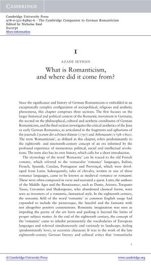 What Is Romanticism, and Where Did It Come From?