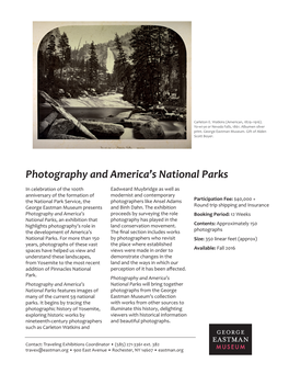 Photography and America's National Parks