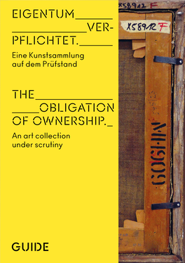 Eigentum Ver- Pflichtet. the Obligation of Ownership