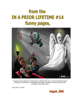 IN a PRIOR Lifetime #14 from the Fertile and Warped Mind Of