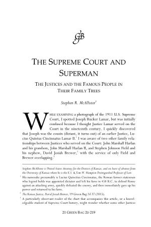 The Supreme Court and Superman