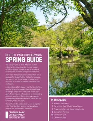 Central Park Spring Guide