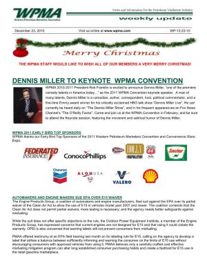 Dennis Miller to Keynote Wpma Convention