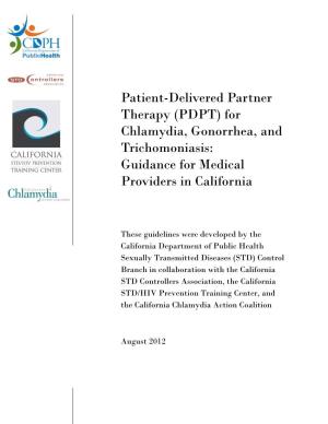 Patient-Delivered Partner Therapy (PDPT) For