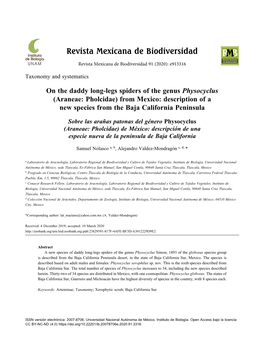 Revista Mexicana De Biodiversidad