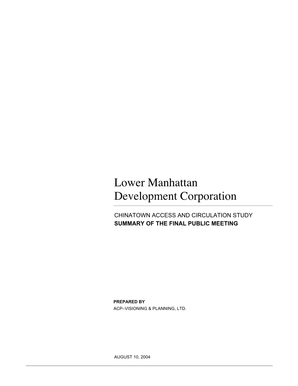 Lower Manhattan Development Corporation