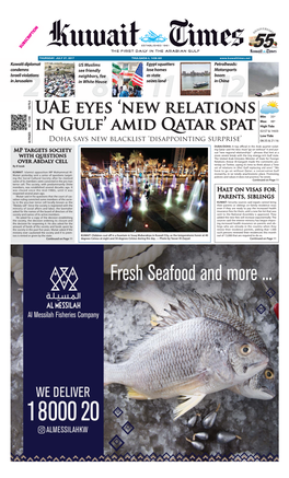 'New Relations in Gulf' Amid Qatar Spat