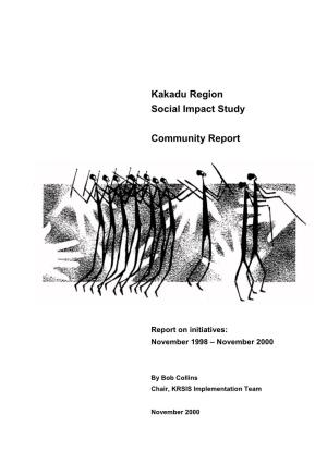 Kakadu Region Social Impact Study