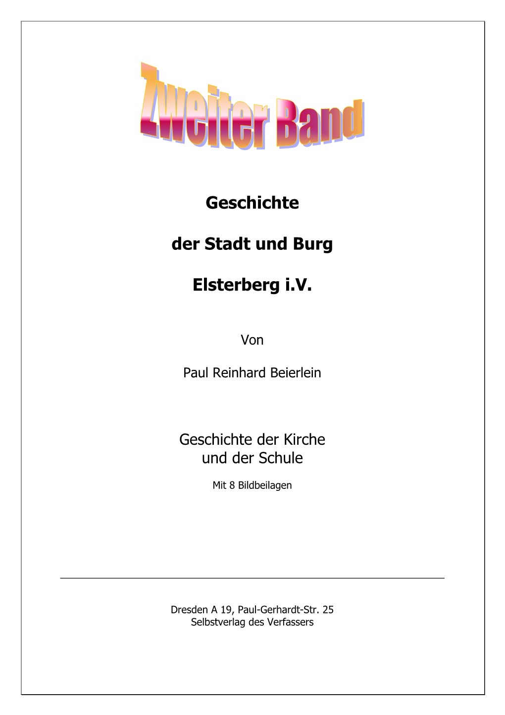 Chronik Elsterberg/V. Band II