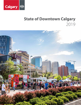 State of Downtown Calgary 2019 Table of Contents
