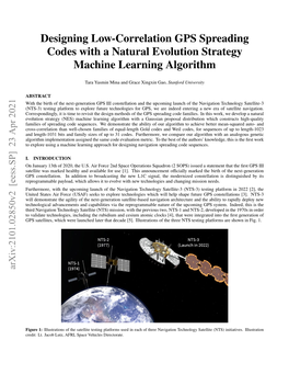 Designing Low-Correlation GPS Spreading Codes with a Natural Evolution Strategy Machine Learning Algorithm