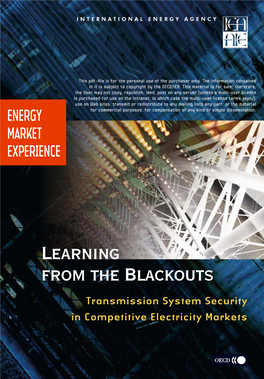 Learning from the Blackouts
