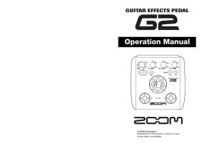 G2 Operation Manual (1 MB Pdf)