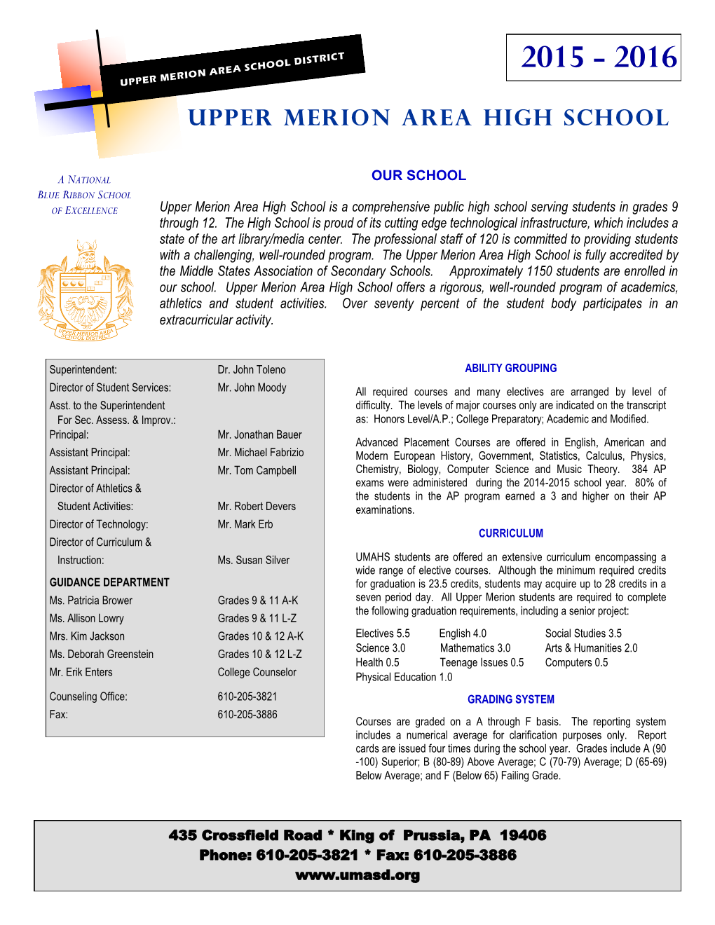 Upper Merion Area High School