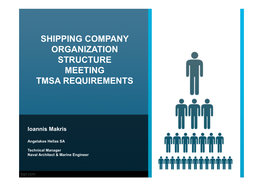 Shipping Company Organization Structure Meeting Tmsa Requirements