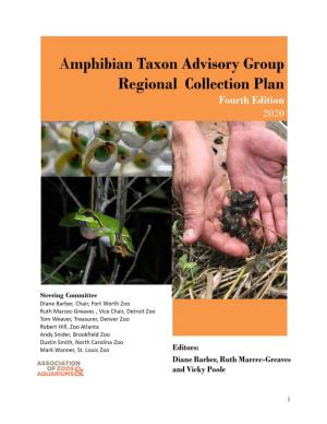 Amphibian Taxon Advisory Group Regional Collection Plan