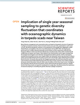 Implication of Single Year Seasonal Sampling to Genetic Diversity