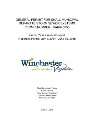 2015 MS4 Permit Year 2 Annual Report