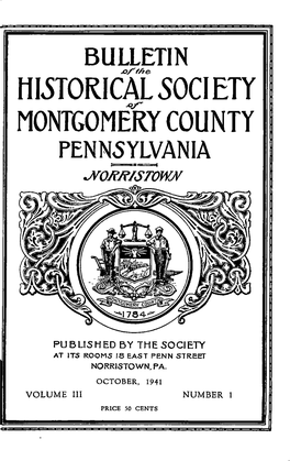 Historical 50Ciety Montgomery County Pennsylvania Jv^Orr/Stown