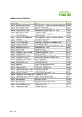 Oct 2015 NHS Leeds North CCG GP List