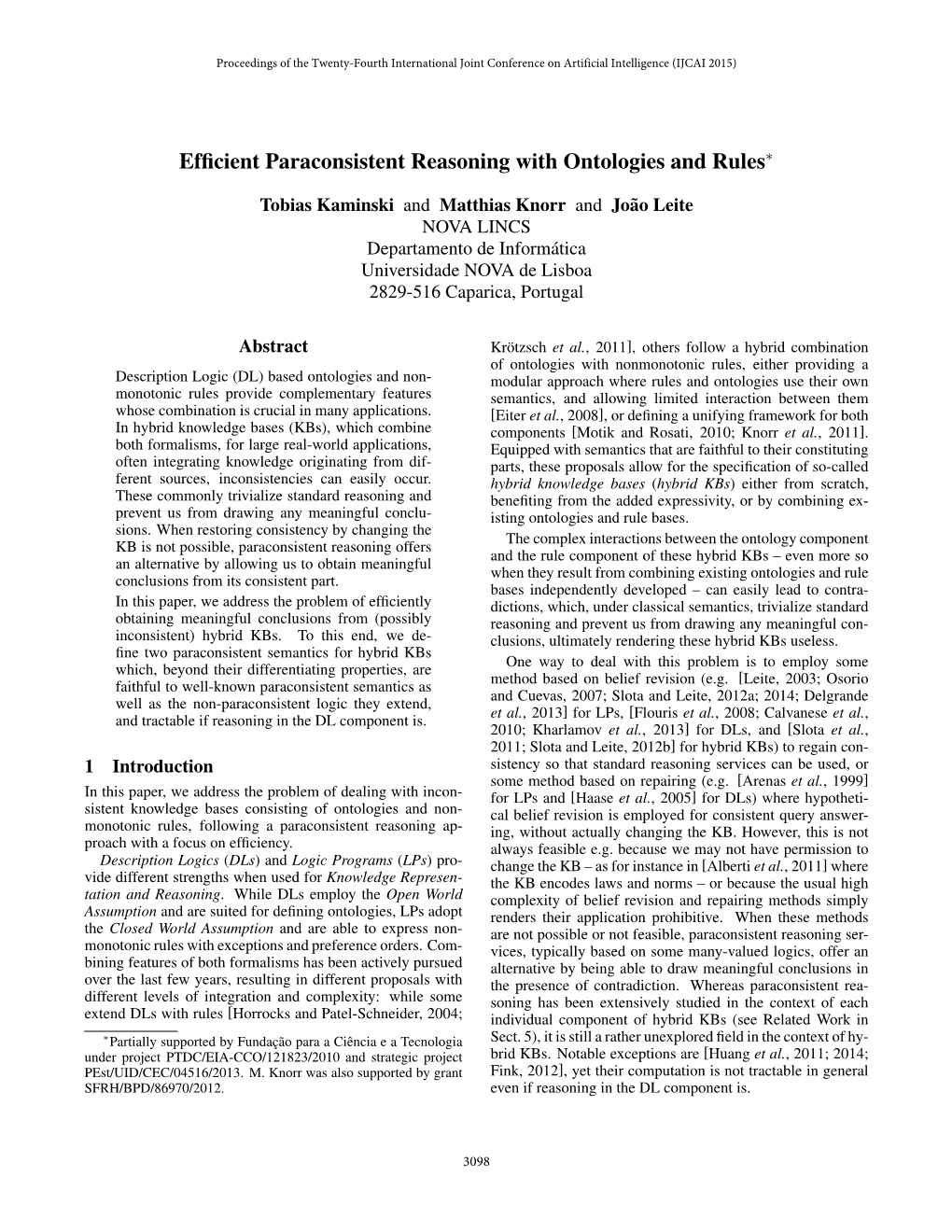 Efficient Paraconsistent Reasoning with Ontologies and Rules