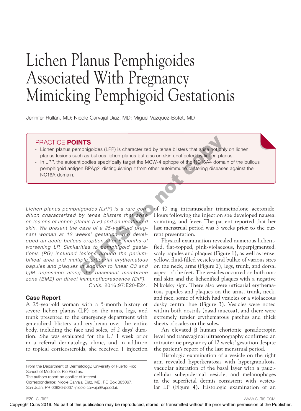 Lichen Planus Pemphigoides Associated with Pregnancy Mimicking Pemphigoid Gestationis