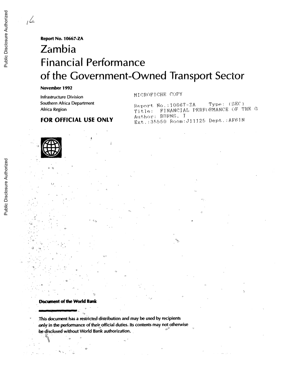 World Bank Document