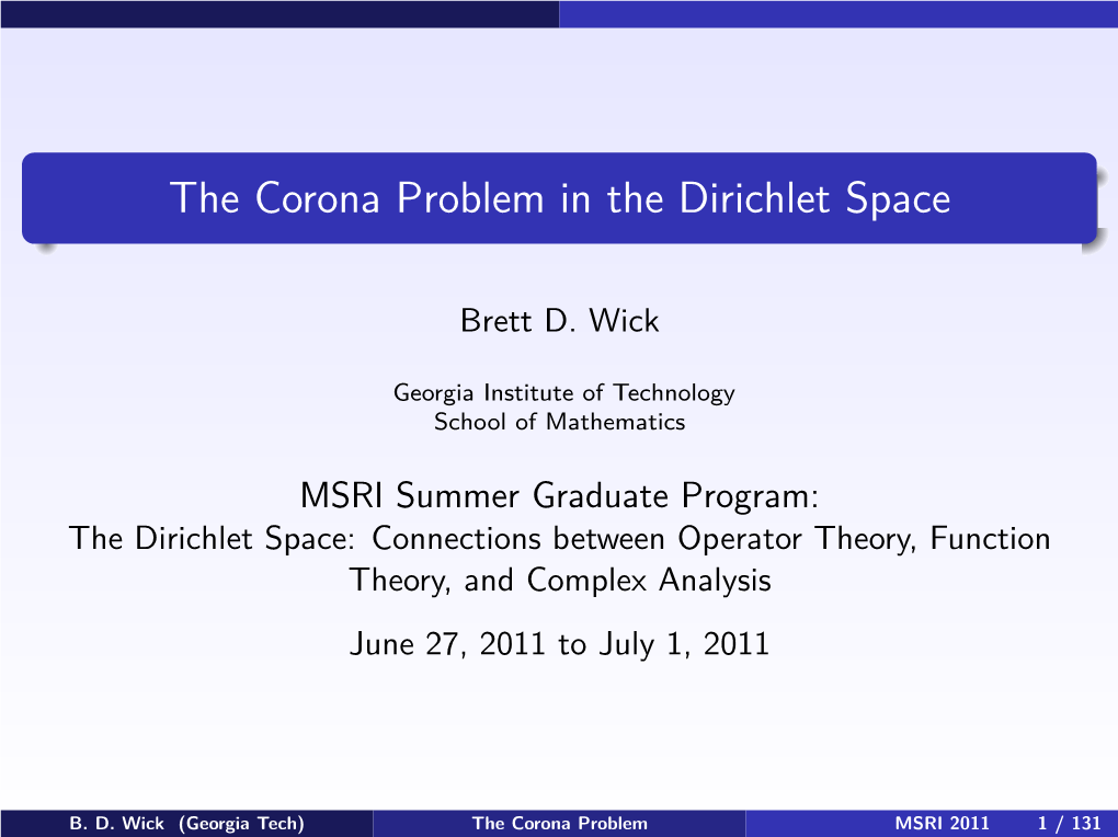 The Corona Problem in the Dirichlet Space