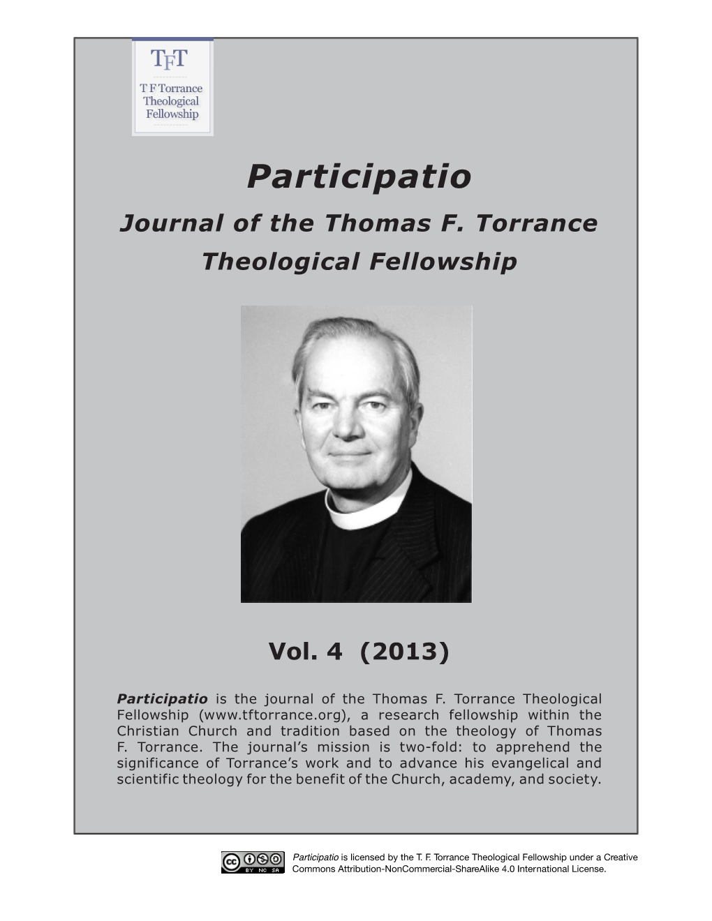 Participatio Journal of the Thomas F